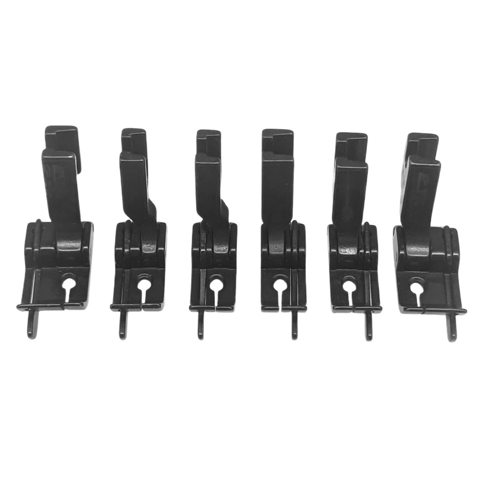 6 Pezzi SP-18 Piedino premistoffa incernierato for Macchina da Cucire Industriale con Guida Destra Sinistra 1/16''+1/8''+1/4'' 2 Viti for JUKI CONSEW