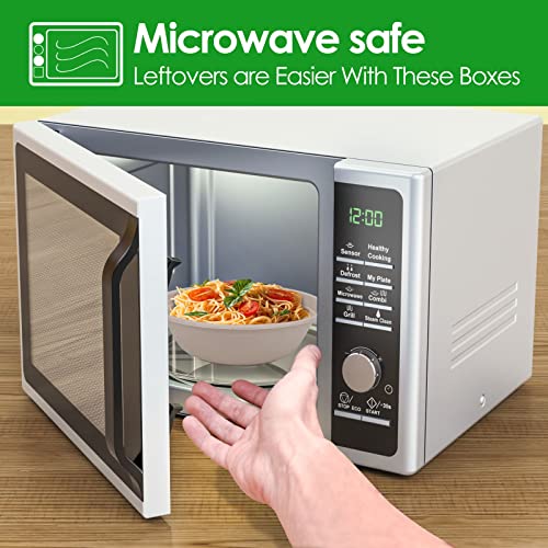 Toptoper 25Oz 50Pack Large Paper Bowls, Disposable Bowls Bulk Leakproof And Microwave Safe For Hot Or Cold Use (25 Oz) #TOP2