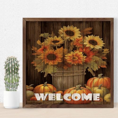 Récolte florale sur panneau de bois moderne de bienvenue pour décoration murale de bureaux rustiques