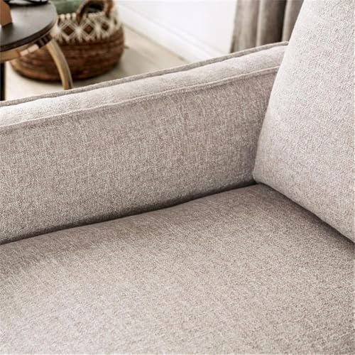 Sillón Plegable Tela Marrón claro miniatura 5