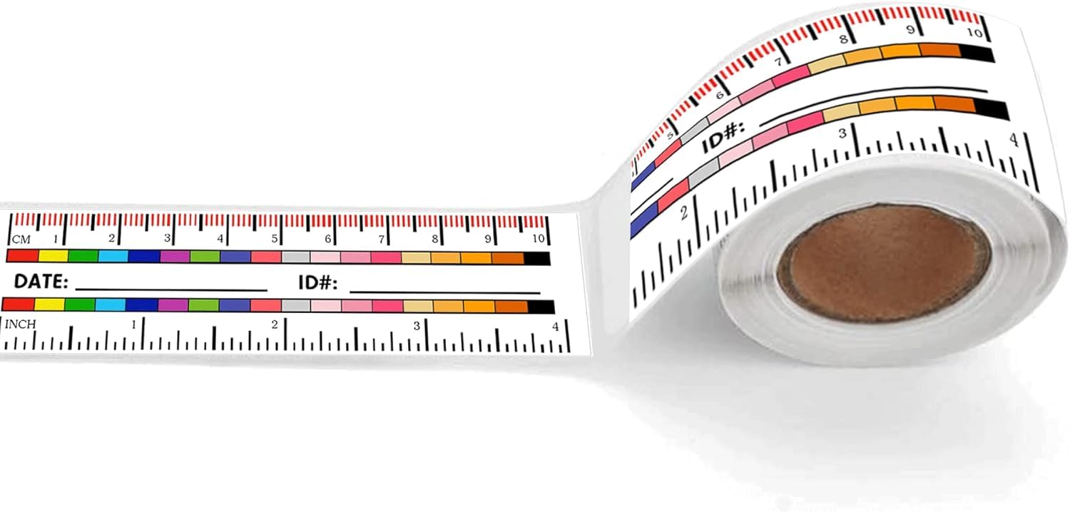 100pcs Wound Measurement Tools Stickers Wound Measuring Roll Tape