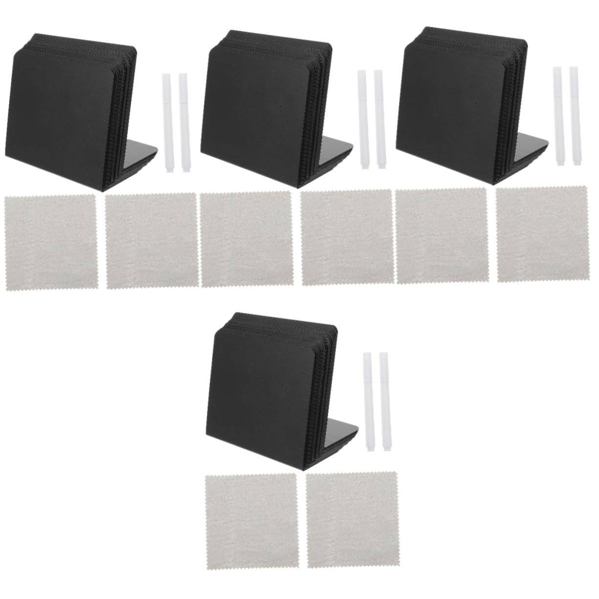 4 Sätze Desktop-kuchen-dessert-etikettenkarte Planke Zeichen Anzeige Led-notiztafel Mit Farben Kuchendekorationen Großes Tafelschild Anzeigetafel Kreidetafel Schreibtisch Plastik