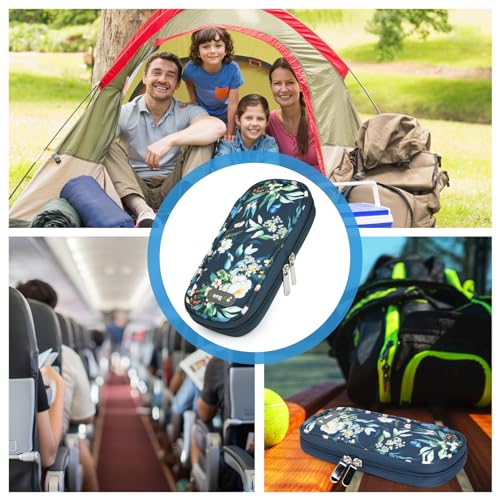 Image of YOUSHARES Insulin Cooler Travel Case - Portable Refrigerated Medicine Case for Insulin Pen, Medication and Diabetic Supplies with 2 TSA Approved Ice Pack