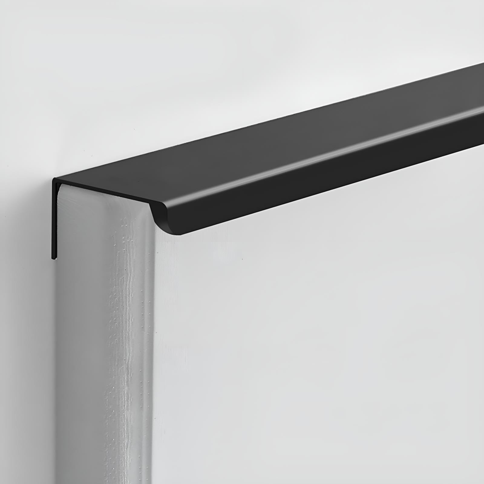 Griffe Für Küchenfronten 3er Set L:20/30/40/50/60/80/100/120cm Möbelgriffe Aluminium Türgriff Schrank Schrank Türgriffe Für Innen Und Außentüren Ideal Für Modernes Wohnen(Schwarz,L:120CM)