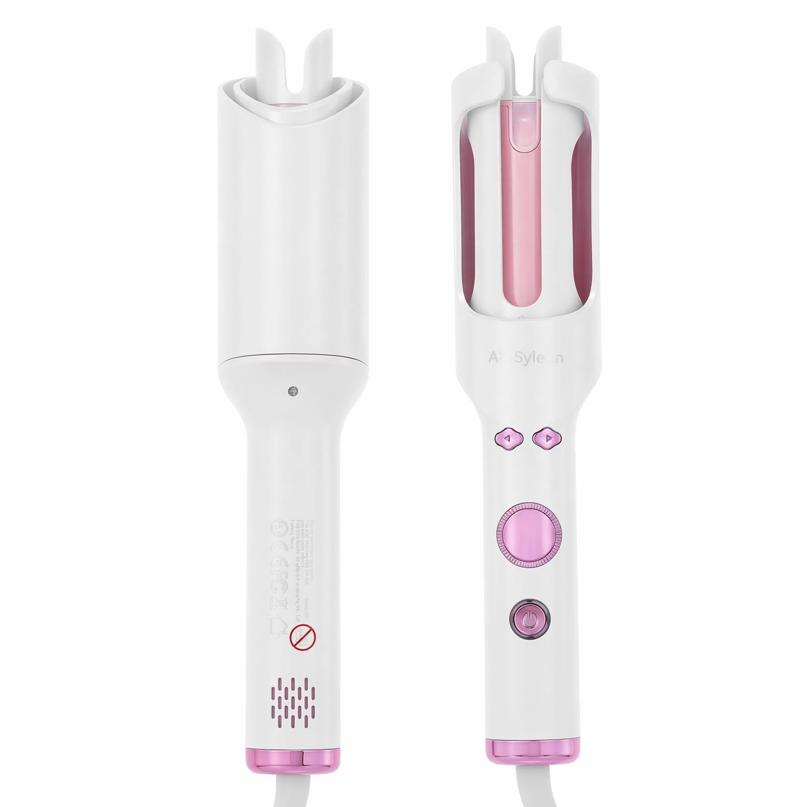 AraSyleon Automatic Curling Iron with Cold Air and Ions, 30 mm Auto Curler | 5 temp. 160-200°C, anti-scald design, dual voltage 110-240V for home and travel with acoustic signal timer