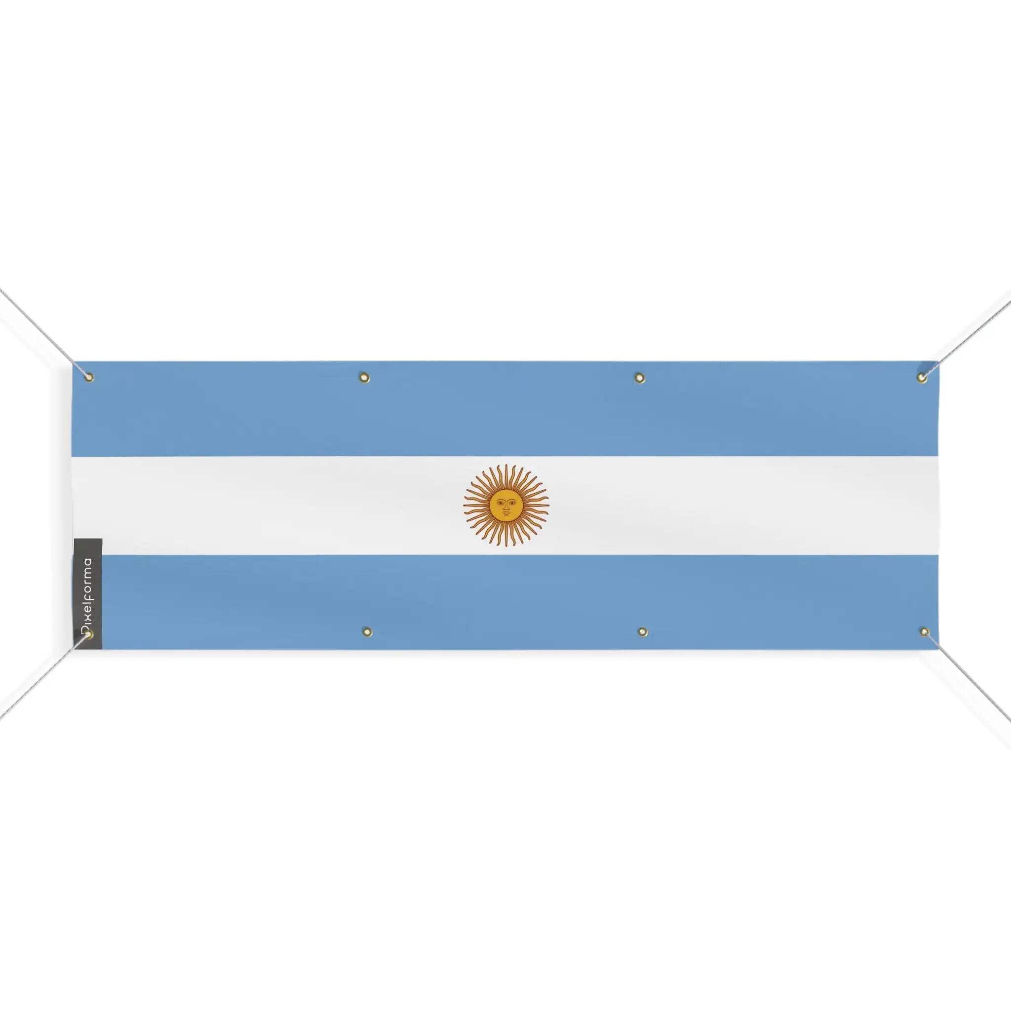 Drapeau de l'Argentine grand format 150x450cm pavillon 8 oeillets extérieur