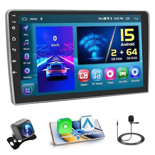 Radio avec GPS et WiFi Hikity pour Fiat 500L Voyager en famille avec l'écran tactile 10