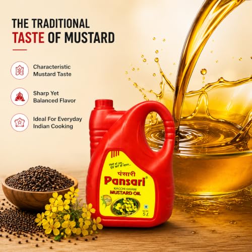 Image of Pansari Kacchi Ghani Mustard Oil, 5L Can