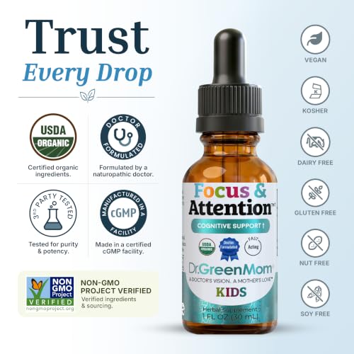 Dr. Green Mom Focus & Attention Kids Drops