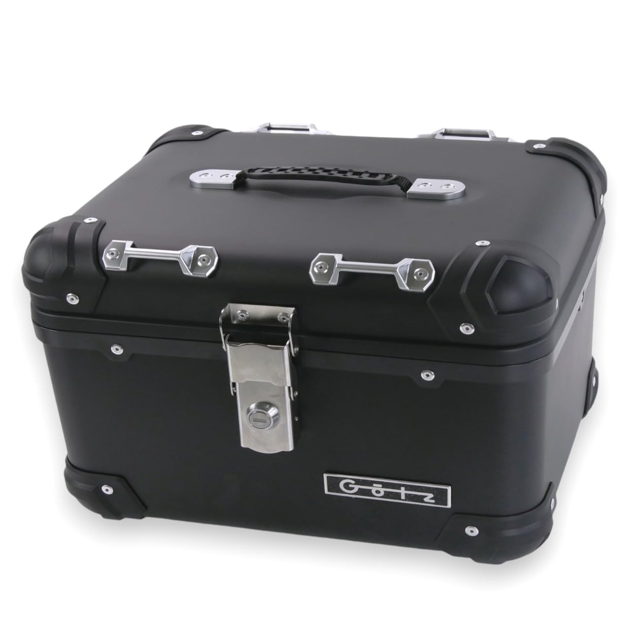 Götz Topcase 35 Liter Aludesign schwarz Komplettset