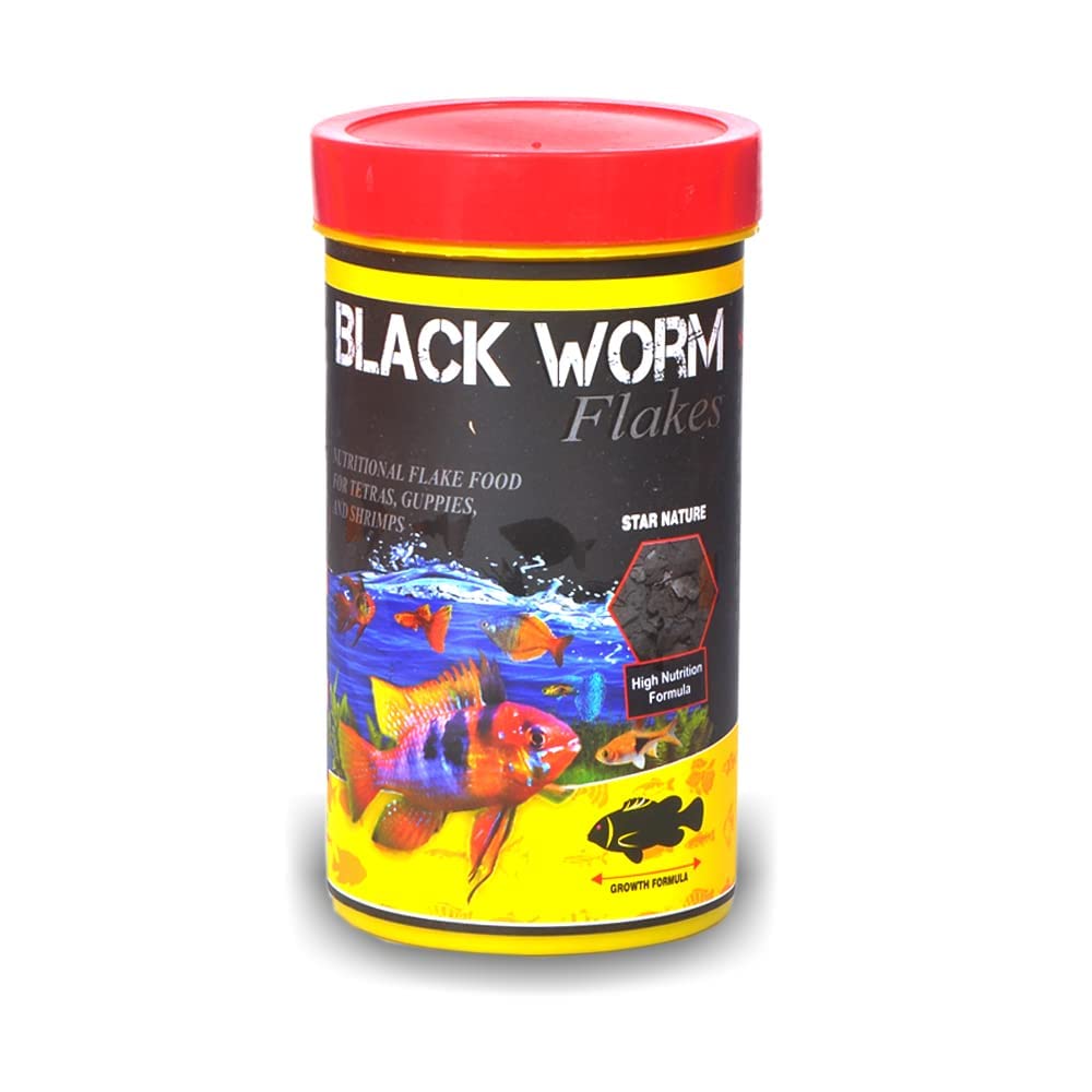 Nutritional Freeze Dried Black Worms Flakes Fish Food for Tetras, Guppies, Bettas & Aquarium Fishes by Petish, 25gm (B0995VZPSP) Amazon Price History, Amazon Price Tracker