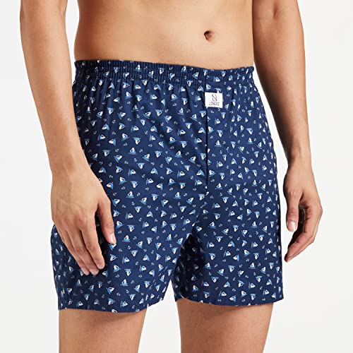 Image of Longies Men's Cotton Printed Regular Boxer Shorts