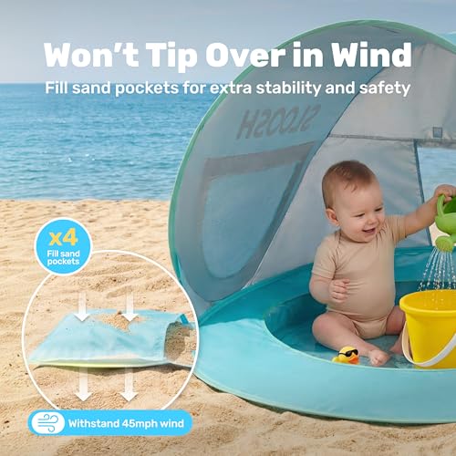 SLOOSH Baby Beach Tent with Pool
