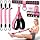 Upgraded Multifunction Pedal Resistance Band with Handle, 3 Tube Adjustable Resistance Bands for Abdomen, Waist, Arm, Core/ABS, Leg Workout - Sit Up Exercise Equipment for Women