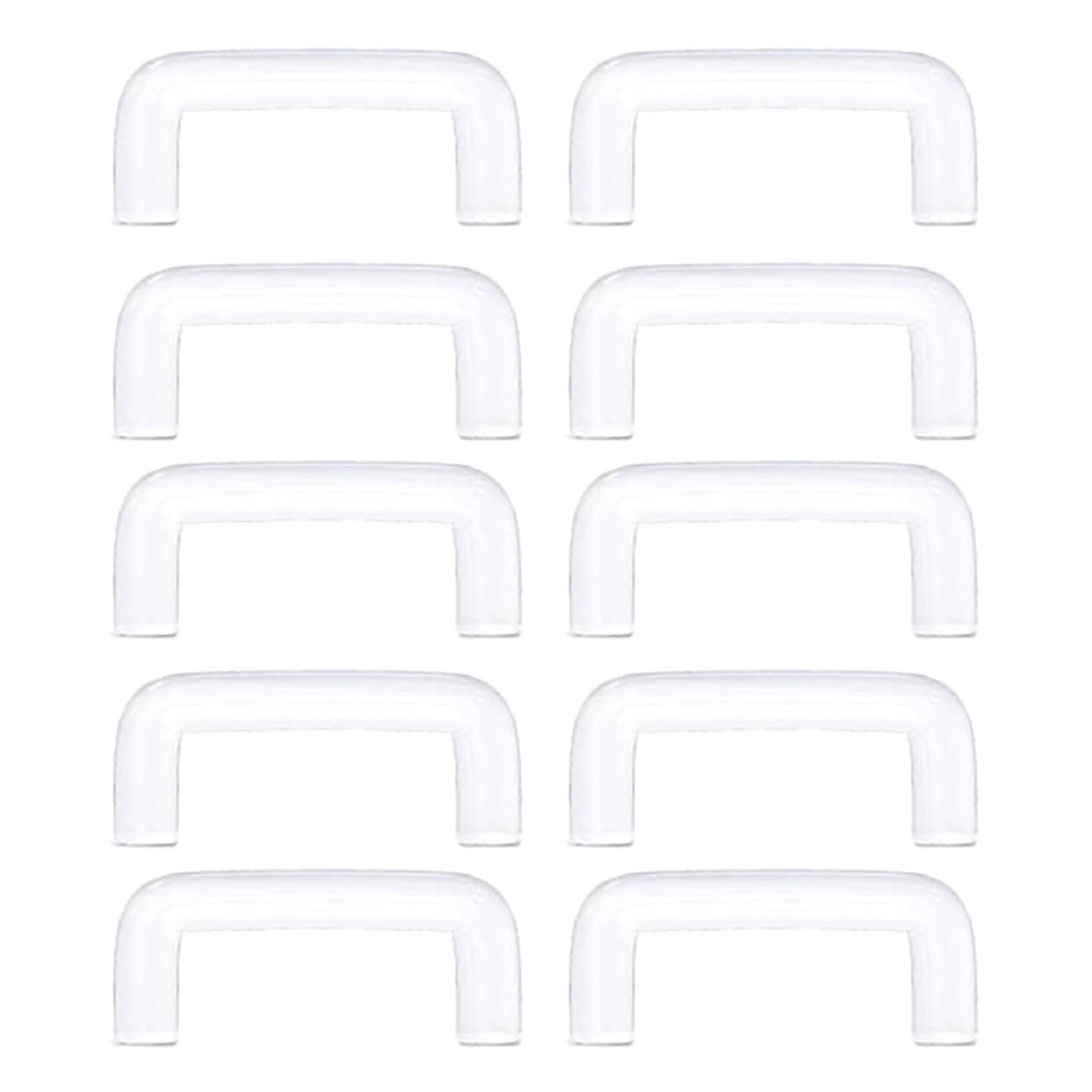 Hyclam 10Pcs Transparent Septum Rings Retainers U-Shaped Piercing Hider Flexible Acrylic Nose Ring Retainer Body Jewelry