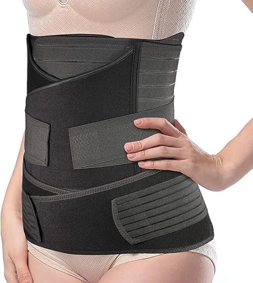 3-in-1 Post Pregnancy Abdominal Belt for Women – C-Section Abdomen Belt & Belly Wrap for After Delivery Recovery – Adjustable Postpartum Belt, Maternity for Waist, Pelvis & (Free Size) (Black)-picture-15