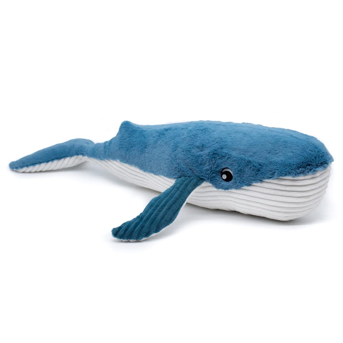 Les PTIPOTOS by Les DEGLINGOS - Peluche GEANTE GRAVILLOU LA Baleine Maman Bebe - Toute Douce - Cadeau Naissance Anniversaire Noel - 75CM - Bleu