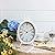 NIKKY HOME Vintage Table Clock, Metal White Table Clock Retro Non-Ticking Desk Clock Battery Operated Antique Clock for Bedroom Living Room Indoor Decoration