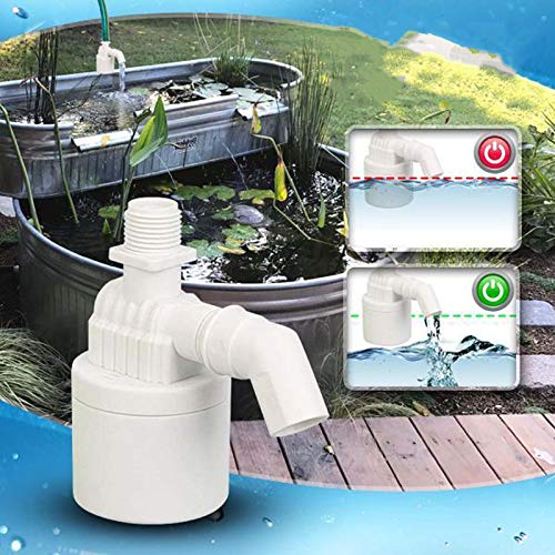 SAINGACE Auto Leveler Water Valve - Pool Water Leveler, Automatically Adjusts Pool Water Level, Water Float Valve Maintain Water Level for Pond, Aquariums, Water Tanks and Swimming Pools (1.2\'\'/1pc)