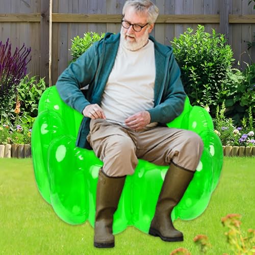 Sofá inflable resistente al agua y portátil para asientos llenos de aire en camping 4