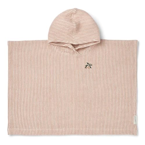 Paco Poncho mit Stickerei, Y/D-Streifen, Pfefferminz/Creme de la Creme
