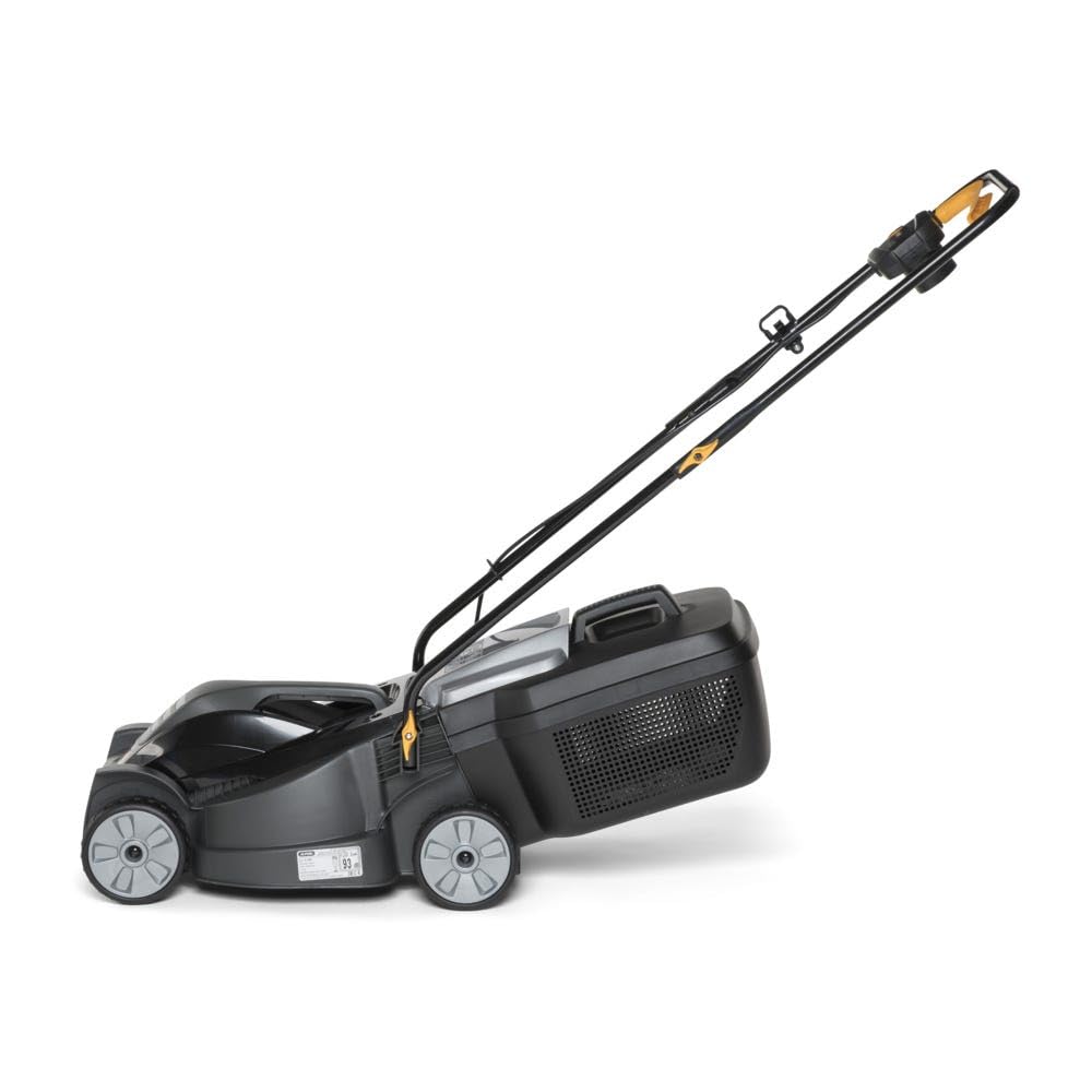 Alpina Rasaerba Elettrico BL 320 E, Larghezza Taglio 32 cm, Motore da 1000 W, fino a 300 m², Altezza di Taglio Regolabile in 3 Posizioni, Sacco di Raccolta da 25 l - 5