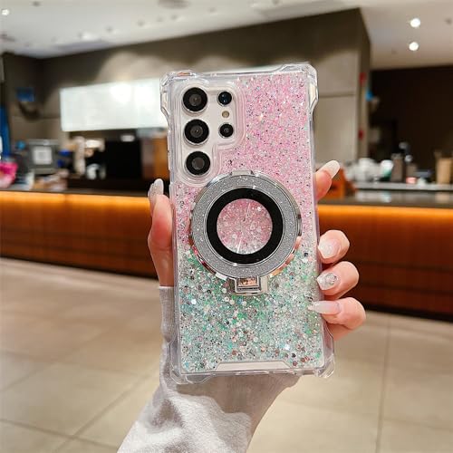 Coque aimantée Samsung S23 avec anneau rotatif et support vidéo