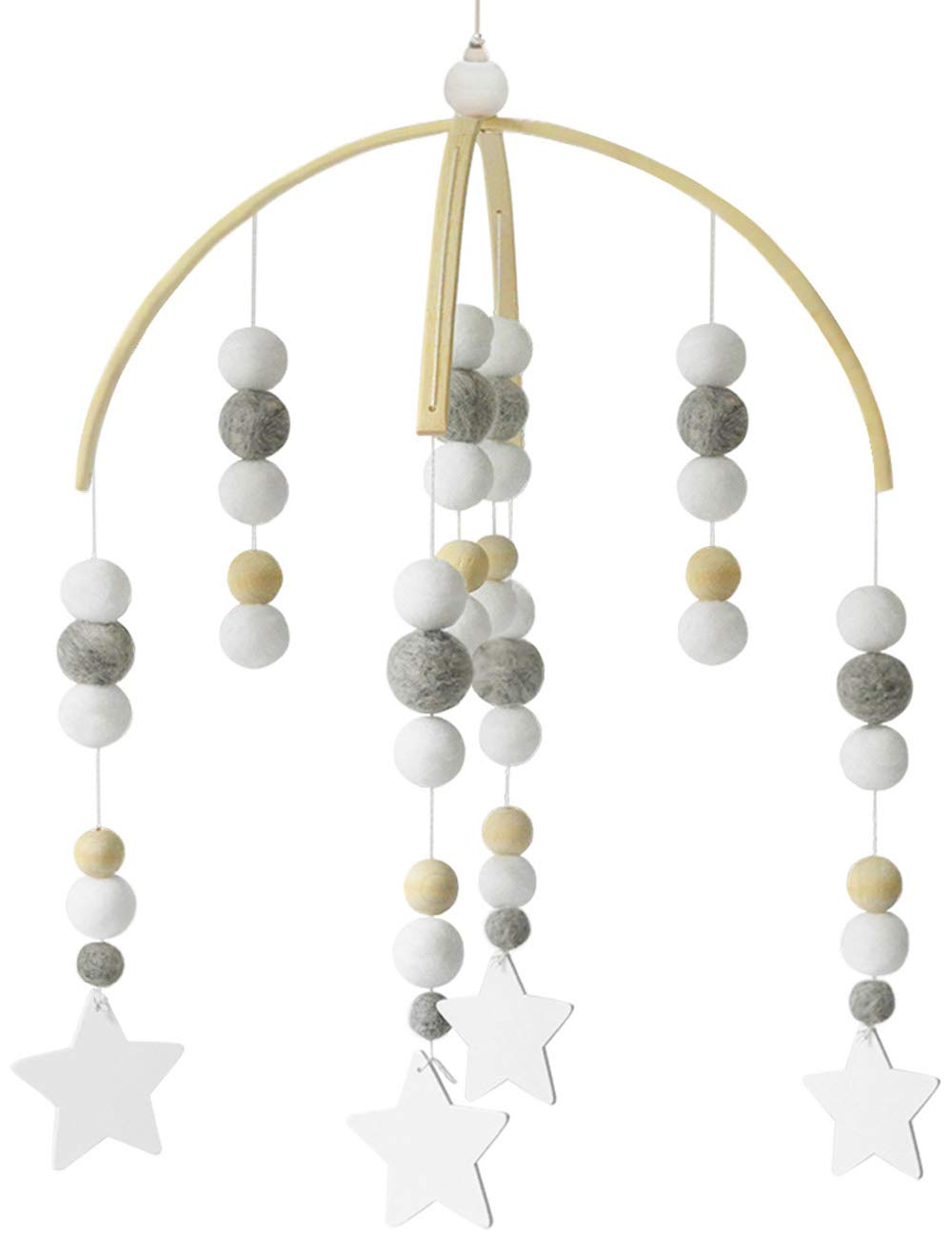 Baby Crib Mobiles Wooden Beads for Children Boys Girls Babies Bed Room(Heavenly Body)…