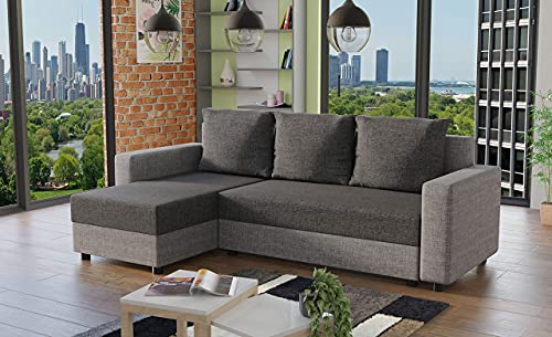 Mirjan24 Ecksofa, feiner Webstoff, Lux 05/Lux 06, 237 x 130 x 85 cm – Bild 4