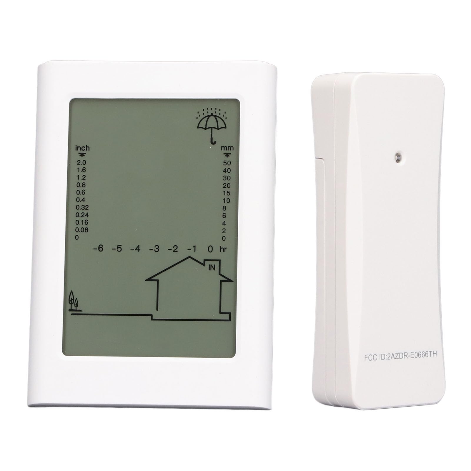 Wetterstation, 3-in-1 Kabelloser Regenmesser Thermometer, Regenmesser Digital Niederschlagsmesser Mit Außensensor Für Innen Und Außen Temperatur, Luftfeuchtigkeit, Regenmengengrafik