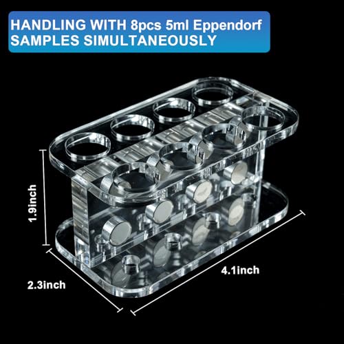 Image of Special Magnetic Separation Tool for Eppendorf 5ml Conical Centrifuge Tubes,High Magnetic Field Strength for Quick 10-30s Separation Time,High Temperature and Corrosion Resistance