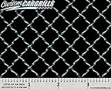 CCG 12'x48' Aluminum 0.50 Woven Wire Grill Mesh Sheet - Silver