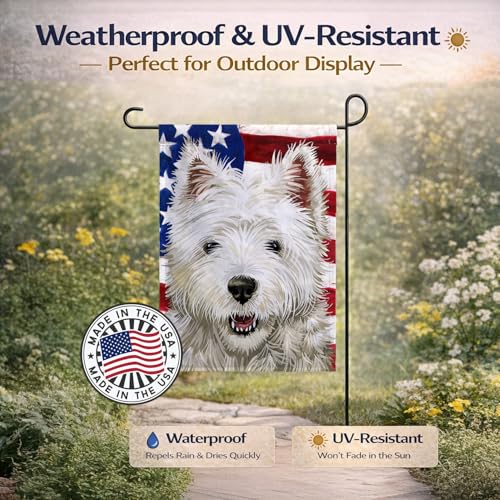 Cairn Terrier Drapeau Américain Décoration Extérieure Petit Format - 7