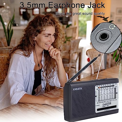 Radiwow D-219 Xhdata D219 Portable Am Fm Shortwave Radio Battery Operated Small Great Reception Radio thumb #6