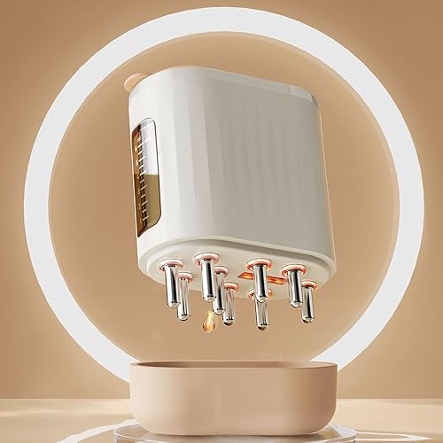 ONIYEA Masajeador eléctrico recargable para el cuero cabelludo con aplicador de aceite para el cabello, directo a las raíces para promover la