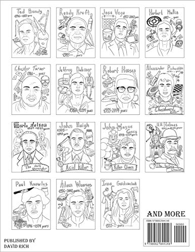 Buy Serial Killer Coloring Book: An adult coloring book filled with the  most infamous American serial killers of all time Online at  desertcartBermuda
