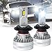 OPL5 Ampoule H7 LED, 16000LM 70W 6500K Xenon Blanc Extrêmement Lumineux H7 Mini Design Plug and Play étanche H7 Kit de conversion avec ventilateur 12000 RPM (2 pièces)