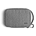UPPERCASE Organizer 7.5 Portable Electronic Accessories Travel Pouch with Leather Handle for Laptop MacBook Accessories, Chargers, Tech Gears, Gadgets, Cables, Cords, GoPro, Power Bank (7.5)