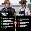 TILIT Supply Chef Coat for Women (Black, X-Large) | Premium Chef Coat for Women | Quality Design and Functionality #2