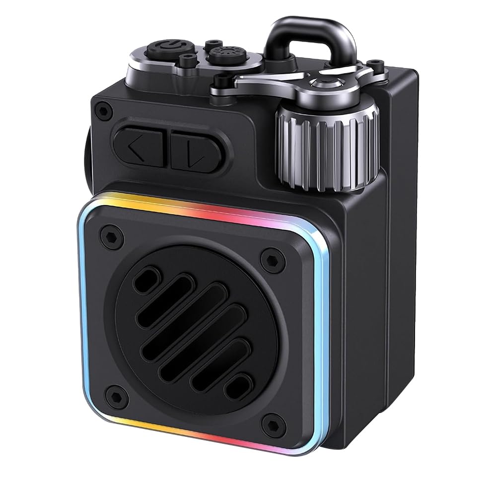 Enceinte Bluetooth Mini Portable pour la Musique en Plein Air, Appels Mains, Lecteur de Musique MP3 pour, Les Voyages, Le Camping et la Randonnée