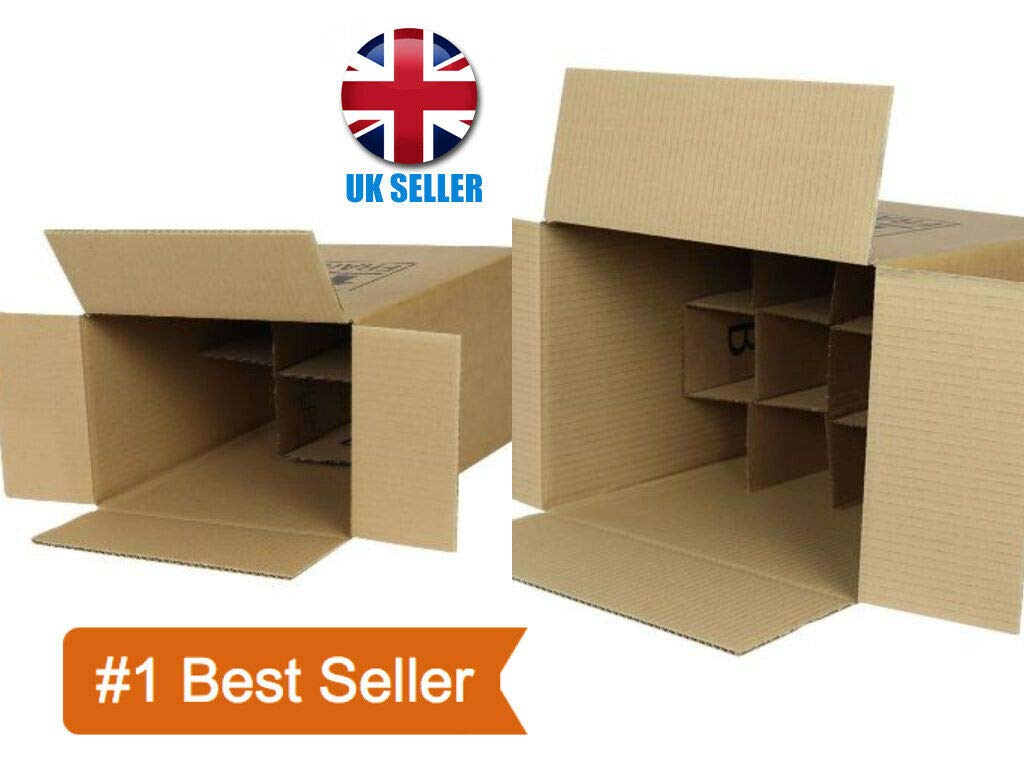 750ml 6 Bottle Wine Box With Dividers - Wine Box, Cardboard Box | Made - View #5