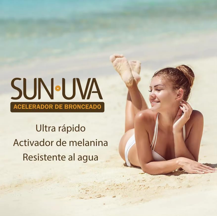 Sun Uva Acelerador de Bronceado sin SPF activador de melanina