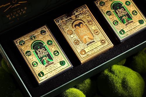 Set de 4 barajas de cartas Lord of the Rings con caja miniatura 5