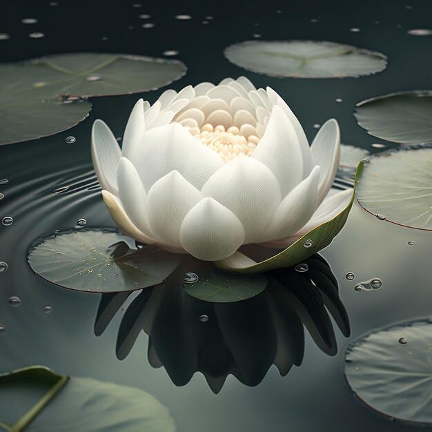 Image of Very Beautiful All Season Yellow+White Water Lotus(Pack Of-2) /Water Kamal /Water Lily Plant (TUBER) Original Hybrid Veriety Blloming With In 30 Days For Outdoor & Indoor Live Plant.