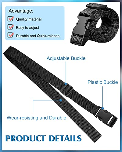 30 Pack 78 x 1 Inch Strap Buckle Packing Straps Luggage Straps Suitcase Adjustable Belt Utility Straps with Buckle2