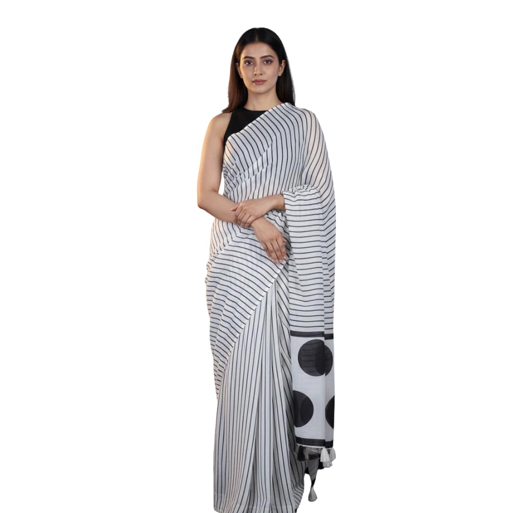 WOTM 1 Minute Saree for Women | Ready to Wear Pre-Pleated Saree | Cotton Blend Readymade Saree with Unstitched Blouse | Ca... - Review, Price and Buying Guide