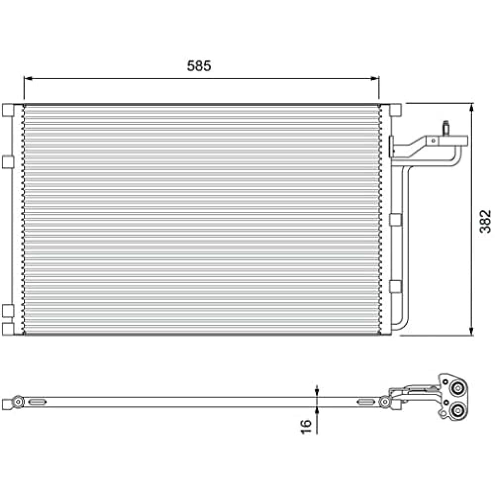 Valeo Condensatore, Climatizzatore 814416-image