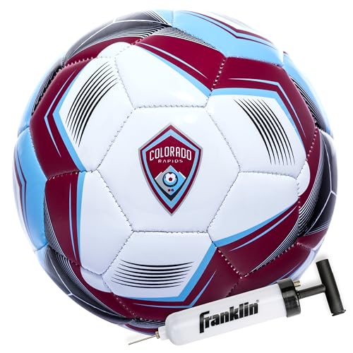 Image of Franklin Sports Official MLS Team Soccer Balls - Official Size 5 Soccer Balls - Regulation Size + Weight Soccer Ball for Kids + Adults - Boys + Girls Soccer Ball - Air Pump Included
