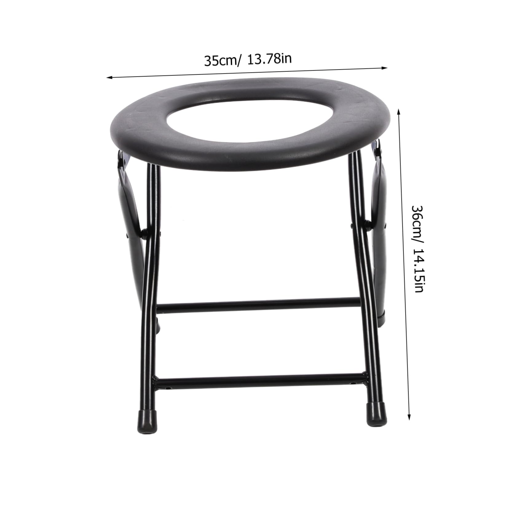 SEWOART Folding Toilet Chair Seat Adult Commode Folding Stool Chair for Toilet Riser Tall Toilets Chair Woman Pregnant Stools Outdoor Bedside Portable Car Toilet Bathroom Potty Plastic