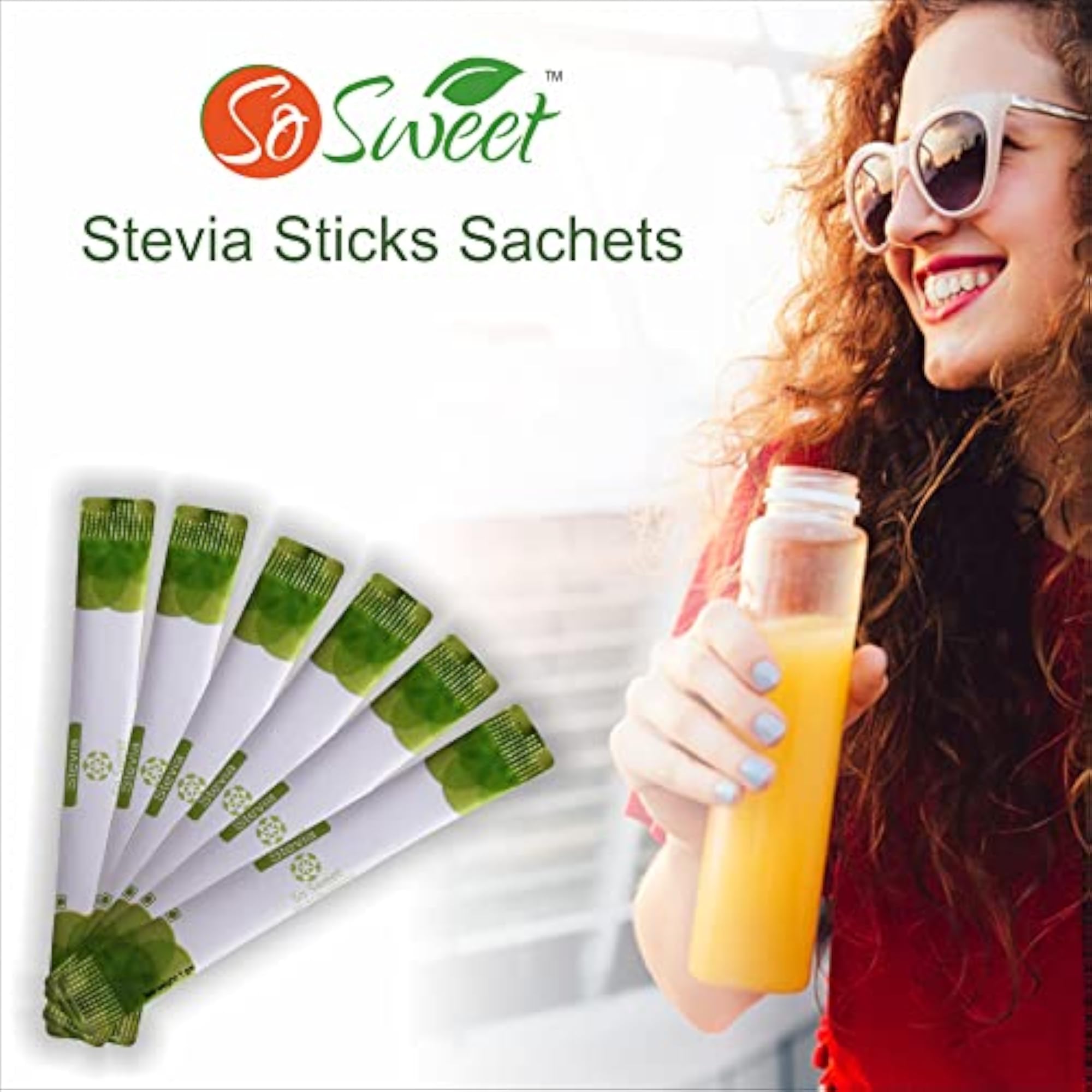 Stevia Sugar Sachets, 500 Sachets, Natural Sweetener
